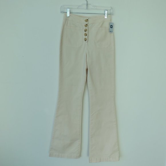 PALOMA WOOL Margherita Cream Ecru Cotton Twill Pants Size EU 34 / XS NWT - Picture 3 of 15